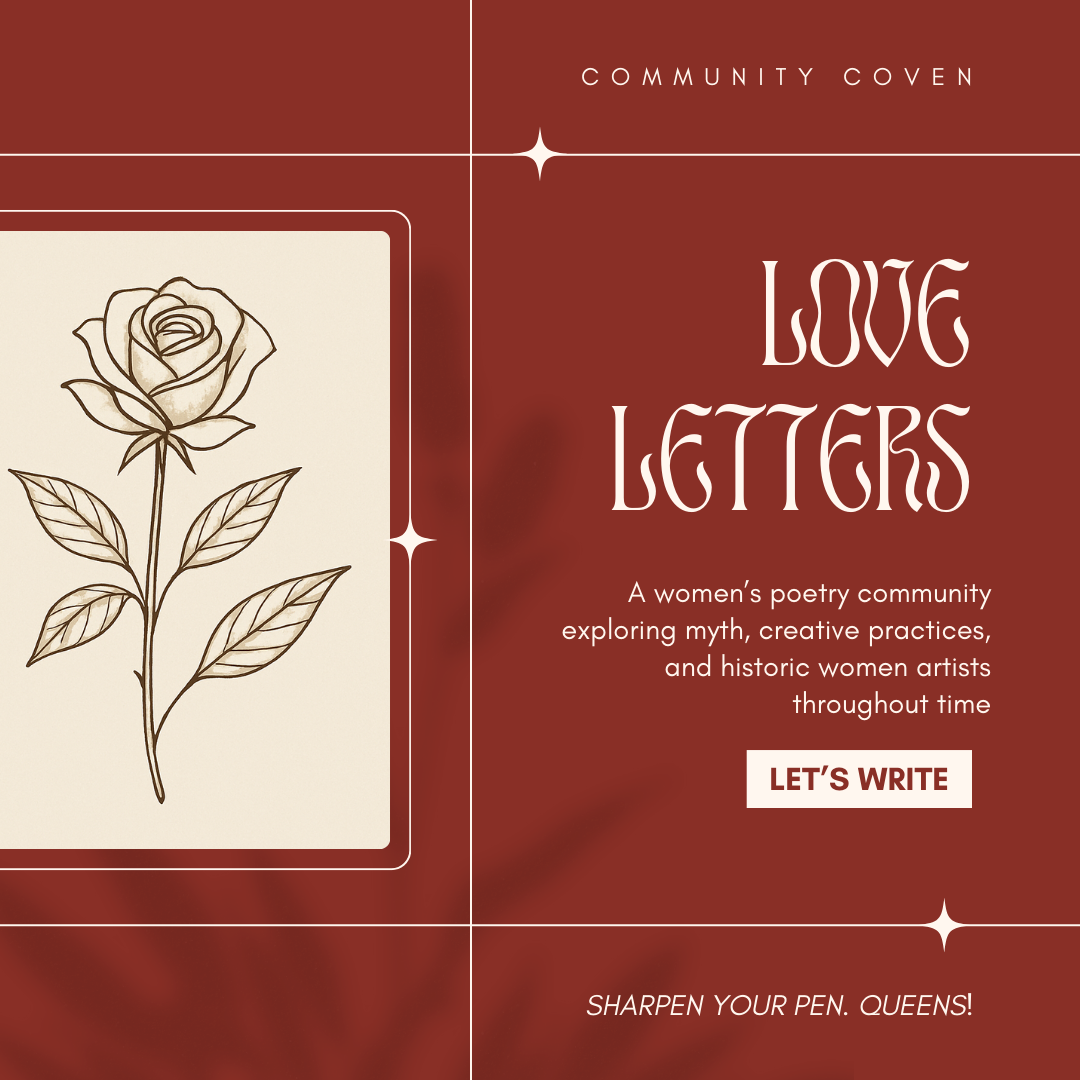 Love Letters Coven Monthly Poetry Class - Subscription