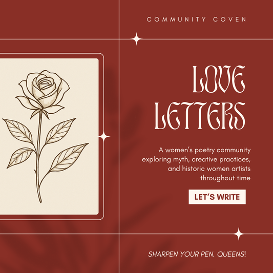 Love Letters Coven Monthly Poetry Class - Subscription
