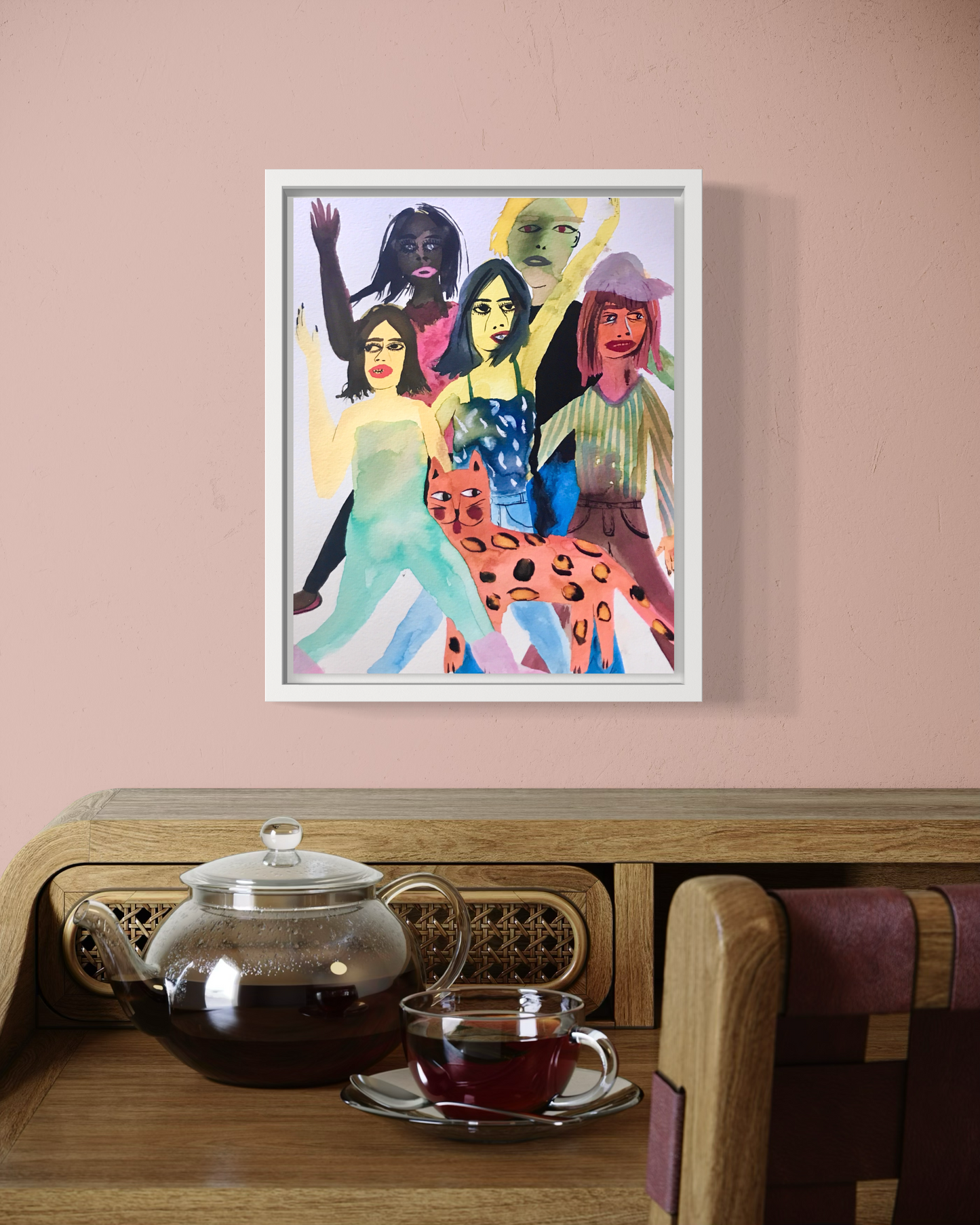 ALL THOSE PEOPLE WALKING FINAL  Framed Print