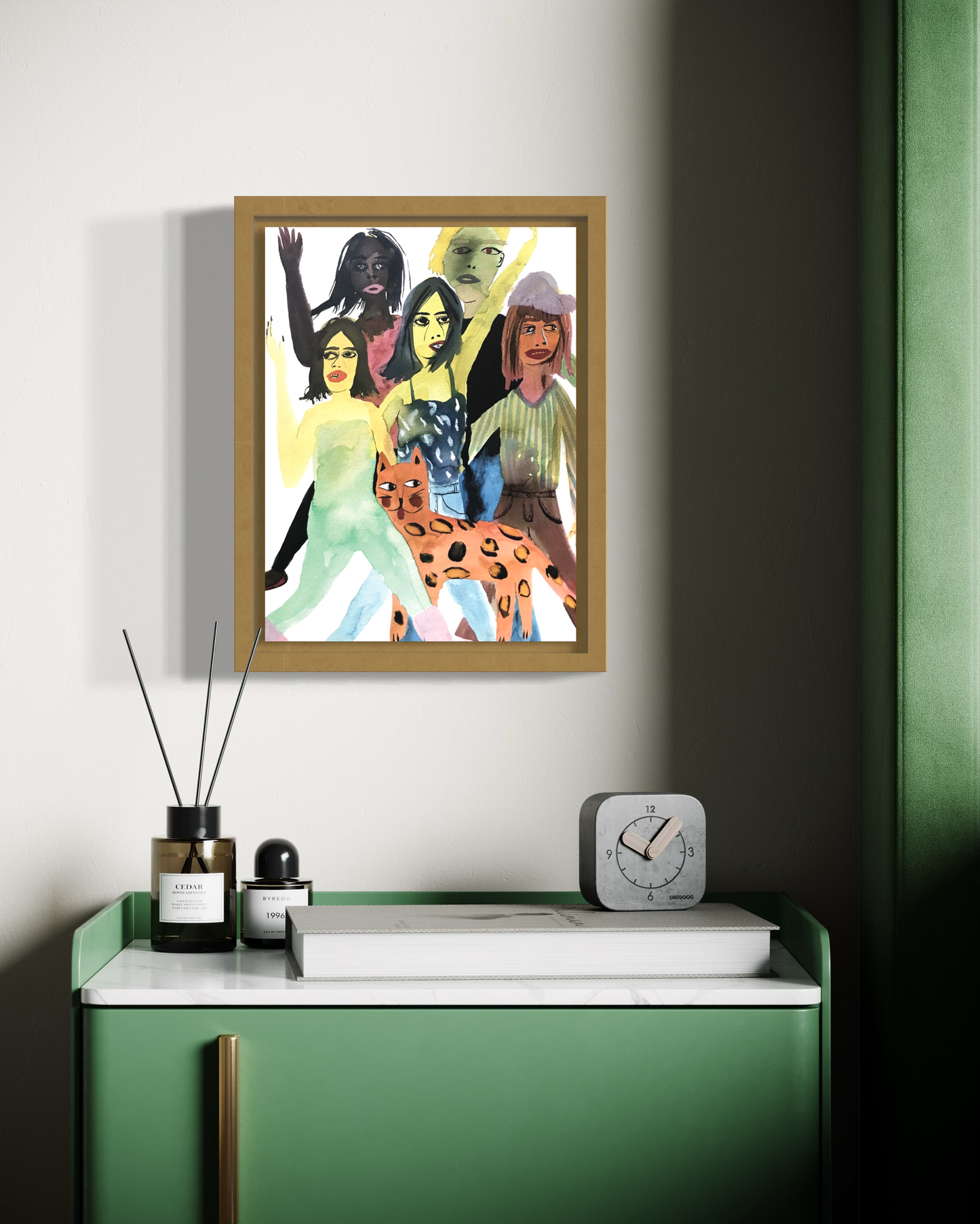 ALL THOSE PEOPLE WALKING FINAL  Framed Print