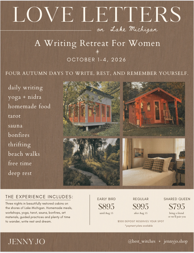 Love Letters on Lake Michigan retreat flyer